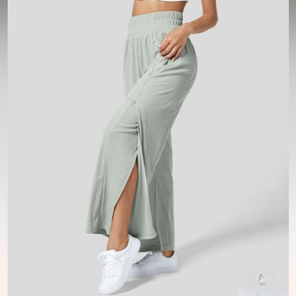 HALARA - High Waisted Split Wide Leg Yoga Pants - Picture 2 of 8